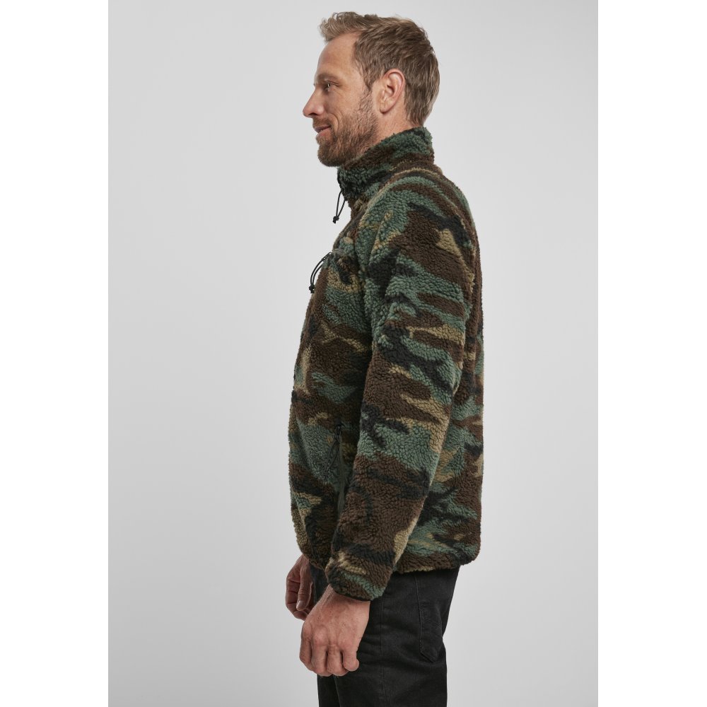 Brandit - Teddyfleece Jacke - Grün/Braun